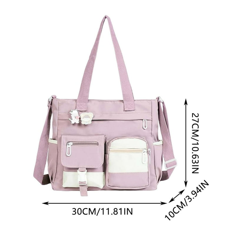 School Backpack Large Capacity Canvas Bag Female Crossbody College