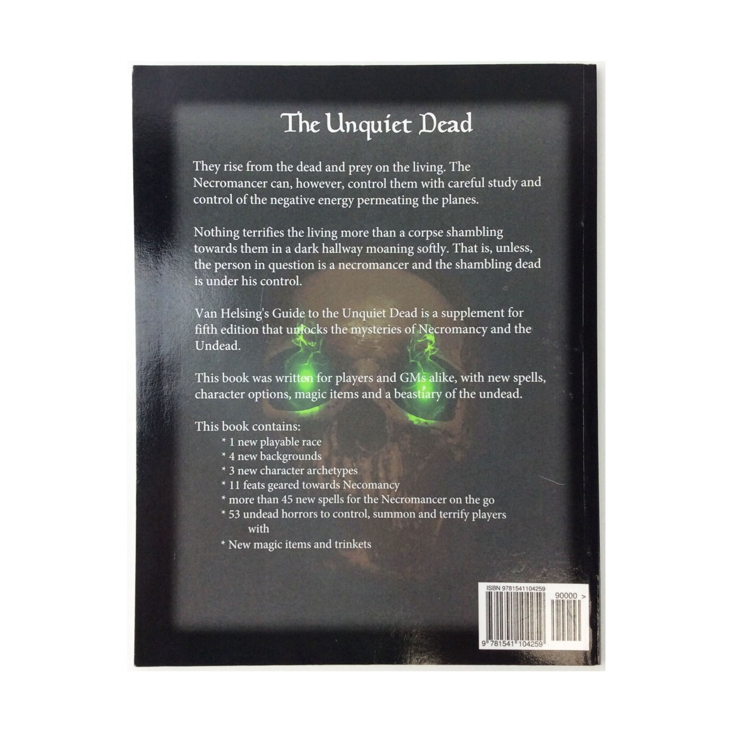 Van Helsing's Guide to the Unquiet Dead: Necromancy for 5th Edition