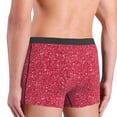 thumbnail image 4 of Men's Boxer Briefs, Red Glitter Lightning Print Soft Comfy Mens Underwear Boxer Briefs Breathable With Widen Waist, 4 of 7