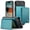 Blue, variant on Allytechgroup 2 In 1 Wallet Case for iPhone Air, Detachable Magnetic Back Cover Cards Holder Premium PU Leather Stand RFID Blocking Bumper Shockproof Case Cover for iPhone Air, Purple