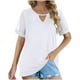 thumbnail image 2 of Xuyuer Womens Summer Tops Crewneck Short Sleeve Hollow Out T-Shirts Casual Loose Solid Color Blouses ShirtsWomen Eyelet Tops Shirts Dressy Hollow Out 2026 Fashion Tunic Tops Blouses, 2 of 8