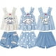 thumbnail image 3 of Conjunto de 2 piezas de Sanrio Cinnamoroll Kuromi para niña, chaleco con tirantes y pantalones cortos, pijama de verano que absorbe el sudor, ropa de descanso transpirable, regalo para niña, 3 of 3
