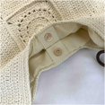 thumbnail image 7 of JKCCZLL Bohemia Summer Crochet Beach Bag Women Underarm Shoulder Bags Cute Crossbody Purse Travel Top-handle Tote Hobo Handbag,Beige White,outdoor, 7 of 7