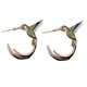 thumbnail image 3 of Cute Hummingbird Earrings Flying Hummingbird Oil Painting Earrings Enamel Hummingbird Stud Earrings Women Jewelry, 3 of 4