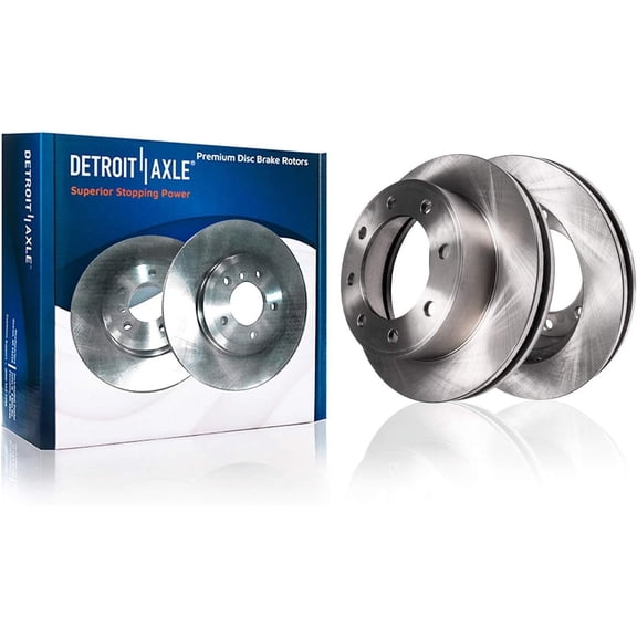 Detroit Axle - Rear Brake Rotors for 2013-2022 Ford F-350 Super Duty [DRW], 2013-2016 F-450 Super Duty Disc Brake Rotors Replacement : 14.29" inch Rotors