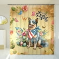 thumbnail image 3 of Australian Cattle Dog Celebrates Spring and Enjoys a Happy Easter Shower Curtain Heeler Lover Gifts Waterproof Bathroom Bathtub Curtain - 02001, 3 of 5