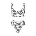 thumbnail image 4 of Daiia Hand Drawn Snake Women's Bikini Set Two Piece Swimsuit High Waisted Bikini Adjustable Straps Bikini Perfect for Beach, Pool, and Summer Vacation-, 4 of 9