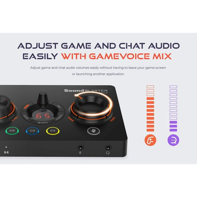 その他 Creative Sound Blaster GC7 USB DAC Sound Blaster GC7 Game Streaming USB DAC and Amp with
