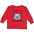 thumbnail image 3 of Inktastic Are you Yeti For Christmas with Yeti and Snowflakes Adult Boys or Girls Long Sleeve Toddler T-Shirt, 3 of 5