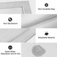 thumbnail image 6 of White Burlap Texture Outdoor Rug for Patio/Deck/Porch, Non-Slip Large Area Rug 4 x 6 Ft, Farmhouse Vintage White Indoor Outdoor Rugs Washable Area Rugs, Reversible Camping Rug Carpet Runner, 6 of 8