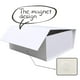 thumbnail image 4 of Caja de regalo Rsgift con tapa magnética blanca de 28 x 20 x 9 cm, paquete de 5, 4 of 6
