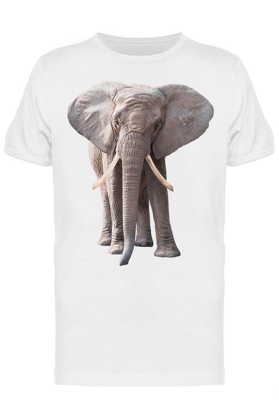 Front Of African Elephant T-Shirt Men -Image by Shutterstock, Male 3X-Large