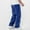 Blue, variant on Men's Baggy Track Pants Sports And Casual Pants Solid Color Wide Leg Trousers Workout Joggers Pants