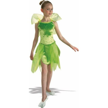Cute Kids Peter Pan Halloween Costume Tinkerbell Fairy Outfit Childrens Green Tinker Bell Girl