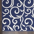 thumbnail image 4 of Nourison Grafix Contemporary Botanical Navy 2' x 4' Area Rug, (2' x 4'), 4 of 7