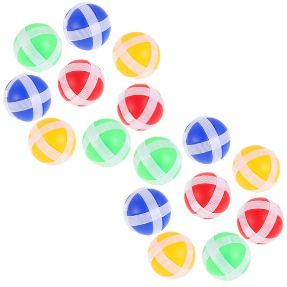 MUSEYA 16Pcs Sports Toys Sticky Balls Throwing Game Indoor Party Training Hand Eye Coordination