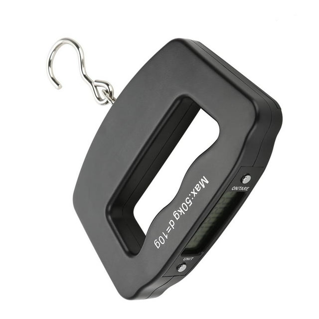50kg/10g Portable Luggage Scale, Electronic Fishing Scale Digital Hanging Scale Portable Mini Digital Fish Scale for Home Outdoor