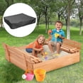 thumbnail image 1 of Waterproof Square Sandbox Canopy - Protect Sandpit Toys From Dust And Rain, 1 of 4