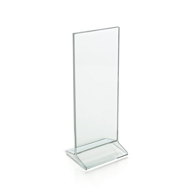 Azar Displays 142745 4.25" W x 11" H Vertical Top-Load Sign Holder