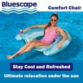 thumbnail image 4 of (2 pack) Bluescape Inflatable Comfort Chair Lounge Pool Float, Teal, Age 14 & up, Unisex, 4 of 6