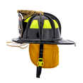 thumbnail image 2 of Cairns Yellow N6A Houston Leather Fire Helmet, 2 of 2