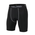 thumbnail image 2 of Pantalones cortos deportivos para hombre de 3 piezas, de secado rápido, elásticos, ajustados, para correr, gimnasio, 2 of 7