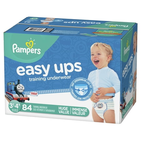 Pampers Easy Ups Training Underwear Boys Size 5 3T-4T 84 Count