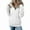 63#White, variant on Quarter Zip Pullover Women Lapel Long Sleeve Half Zipper Mockneck Sweatshirt Casual Lightweight Pullover Tops Pockets Black L