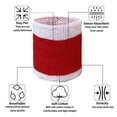 thumbnail image 7 of COUVER 3 Inch Striped Terry Cotton Athletic Sweat Wristbands Heather White Red 2 Pairs (Mens), 7 of 7