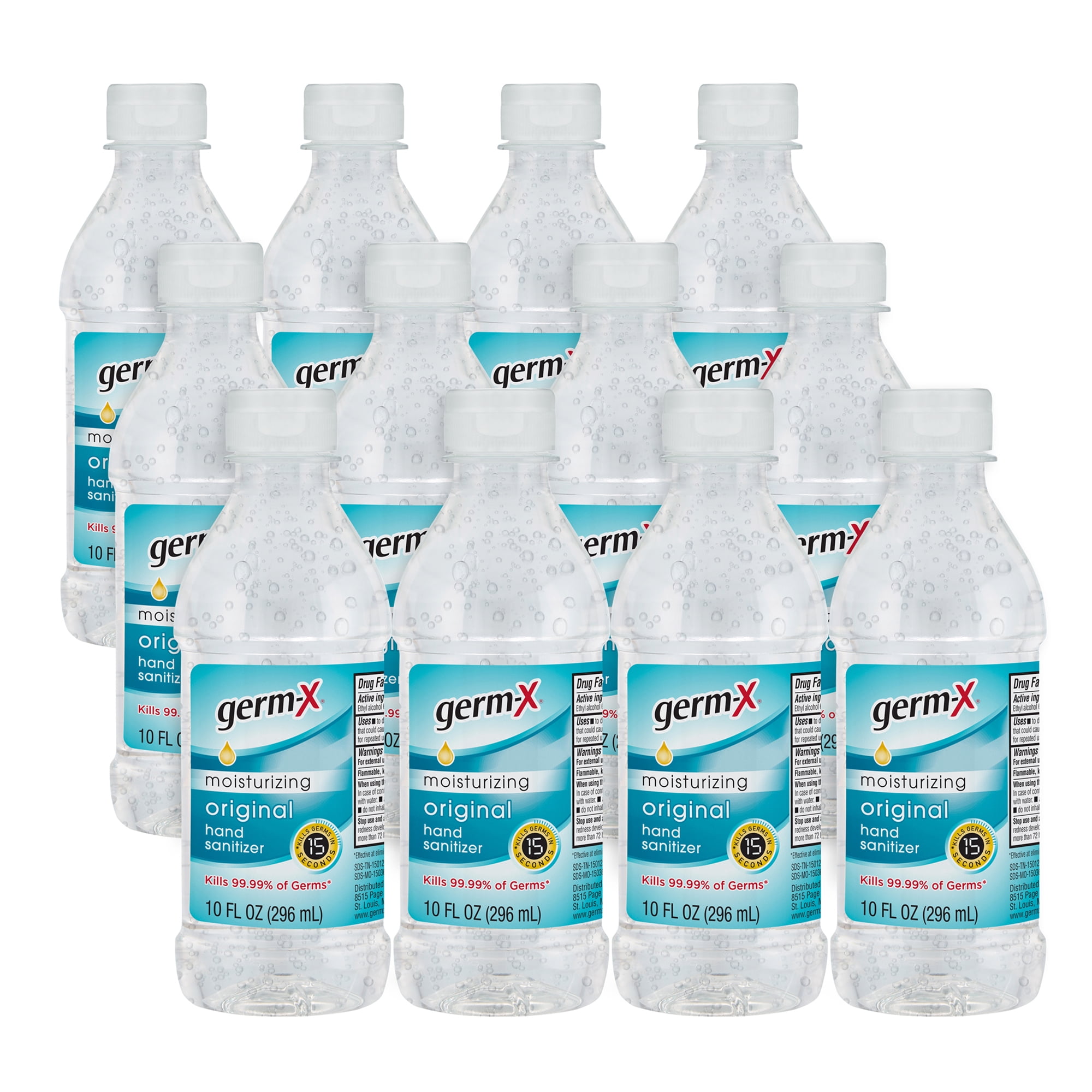 GermX 10oz Original Hand Sanitizer, 10oz Bottle (12 pack) Walmart
