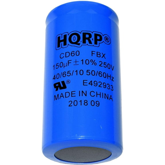 HQRP 150uF 250V Capacitor AC Electric Motor Start Capacitor HVAC Blower Compressor Pump 150MFD CD60 plus HQRP Coaster