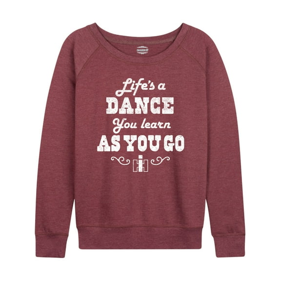 International Harvester Life's A Dance - Women's Lightweight French Terry Long Sleeve Shirt
