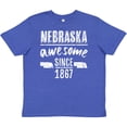 thumbnail image 3 of Inktastic Nebraska Awesome Since 1867 Youth T-Shirt, 3 of 5