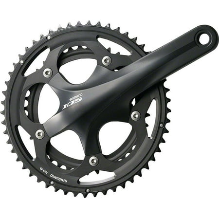 Shimano 105 5700 10-Speed 172.5mm 39/53t Crankset, Black, Bottom Bracket Not Included