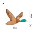 thumbnail image 2 of TNOBHG Mallard Duck Wood Plaque Wooden Mallard Duck Wall Decoration Rustic Flying Duck-shaped Wood Art Decor for Home Office Room Hand-painted, 2 of 8