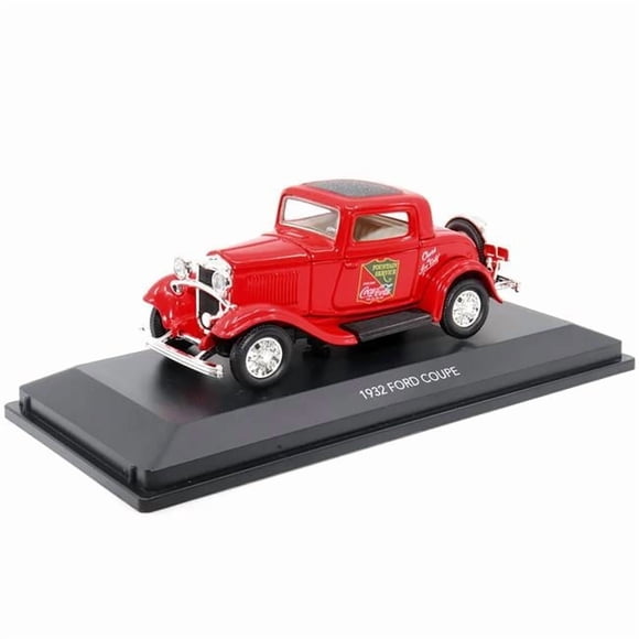 1932 Ford Coupe "Coca-Cola" Red with Black Top 1/43 Diecast Model Car by Motor City Classics