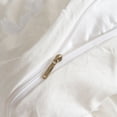 thumbnail image 4 of Move Over White Hollow Square Tassel Duvet Cover Set Queen Tufted Tassel Bedding Sets Solid White Pattern Washed Microfiber No Filling, 4 of 8