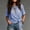 Blue women knot front t shirt a1, variant on SSZMDLB Women Round Neck Short Sleeve Knot Front Plaid Casual Basic Tshirt Holiday Summer Tops Cropped Tee Blouse Loose Fit Vacation Outfits, Green XL