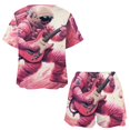 thumbnail image 3 of Space Astronaut Pajama Set for Women 2 Piece Sleepwear Loungewear Short Sleeve, 3 of 7
