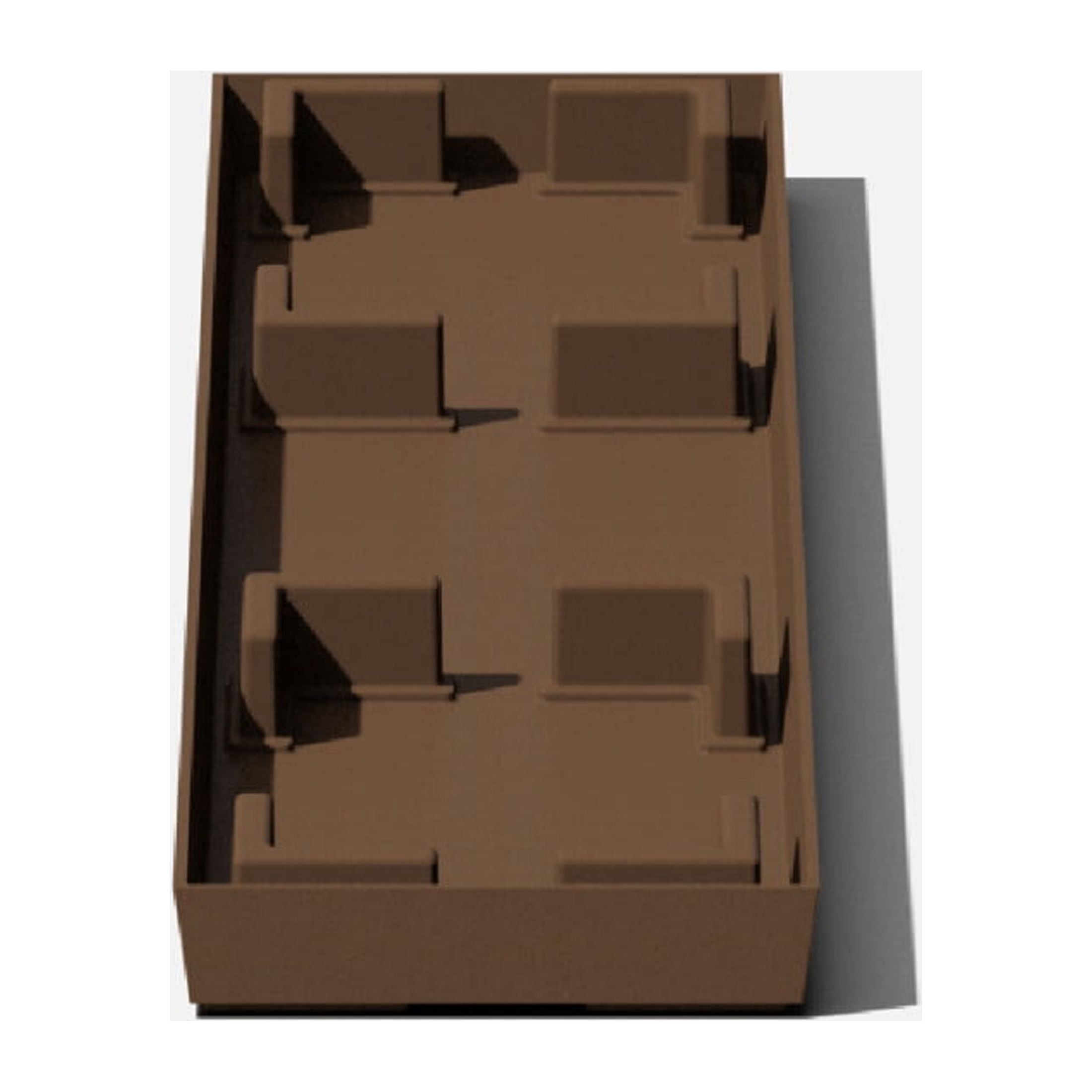 Veradek Pure Series Midori 31" Plastic Planter Tray - Espresso