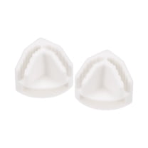 Uxcell 23x23mm Plastic Wire Cube Connectors, Angle Grid Buckle Clip, White, 20Pack