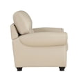 thumbnail image 4 of Lexicon Foxborough 21.5" Traditional Plywood and Leather Chair in Cream, 4 of 8
