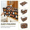 thumbnail image 4 of Foldable Fabric Storage Bin With Handle Collapsible Basket Box Storage With Lid Organizer Pumpkin Faces, 4 of 7