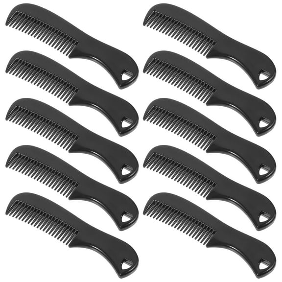 ORDDIART 10-Pack Portable Beard Comb for Men, Daily Use Styling Tool for Grooming and Hair Care