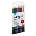 thumbnail image 4 of Kingart Pro, Metallic Colored Pencils, Set of 12 Unique Colors, All Ages, 4 of 8