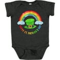 thumbnail image 3 of Inktastic Happy St. Patrick's Day Rainbow and Hat Boys or Girls Baby Bodysuit, 3 of 5