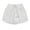 White, variant on Women's Casual Elastic Waist Lounge Shorts Comfy Stretch Lace Trim Summer Beach Linen Ruffle Shorts,White,S