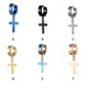 thumbnail image 5 of Minnieouse Pendientes en forma de Cruc de acero inoxidable para hombre, pendientes de Hip Hop, accesorio de moda, Clip en pendiente, aro, suministros de Ropa, zapatos y accesorios Miscelánea Dorado Minnieouse AP012828-04, 5 of 6