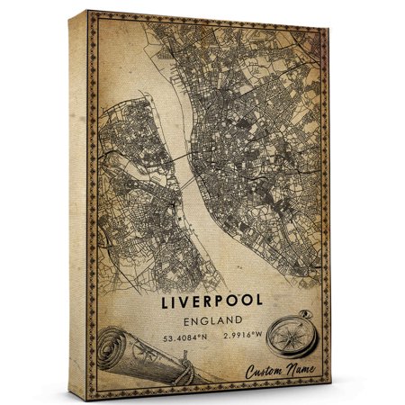 Liverpool Map Poster England Map Art Poster Canvas Liverpool Map City style Watercolor art Poster Liverpool Map Canvas – 89AZ1493