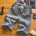 thumbnail image 4 of adviicd hiking Shorts Men's Linen Casual Classic Fit Short Mens Shorts, 4 of 5